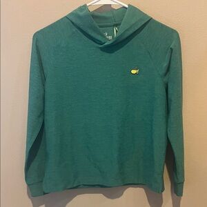 Masters Kids Green Hoodie with Yellow Logo Size Medium New!
